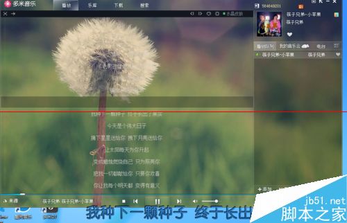 多米音乐怎么设置歌词？