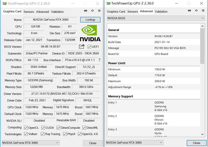 索泰RTX3060天启OC怎么样 索泰RTX3060天启OC显卡详细评测