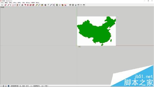 sketchup怎么在地图上制作中国地图图形的书架?