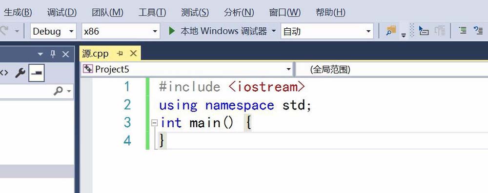 vs怎么创建C语言的除法程序?