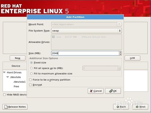 红帽RedHat Linux5系统安装指南