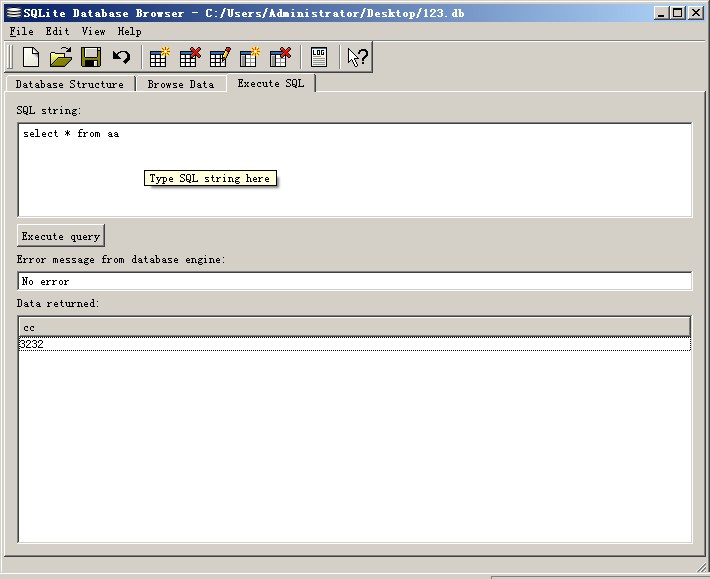 SQLite Database Browser数据库查看器图文使用教程