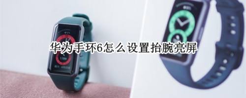 华为手环6抬起亮屏怎么开启? 华为手环6设置抬起亮屏的技巧