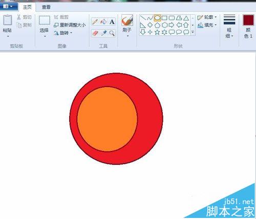 windows系统自带的画图工具怎么画卡通闹钟?
