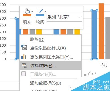 Excel制作能选择对比数据的动态图表