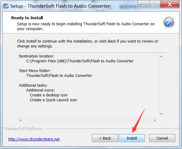 swf转音频文件ThunderSoft Flash to Audio Converter安装及激活教程