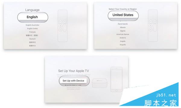 Apple TV 4怎么初始化设定？苹果Apple TV 4开机设置教程