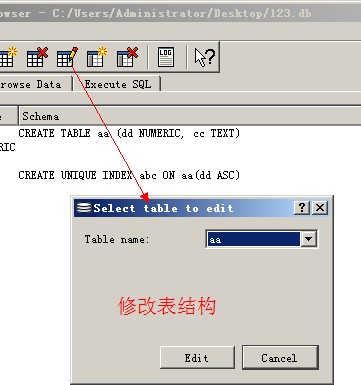 SQLite Database Browser数据库查看器图文使用教程