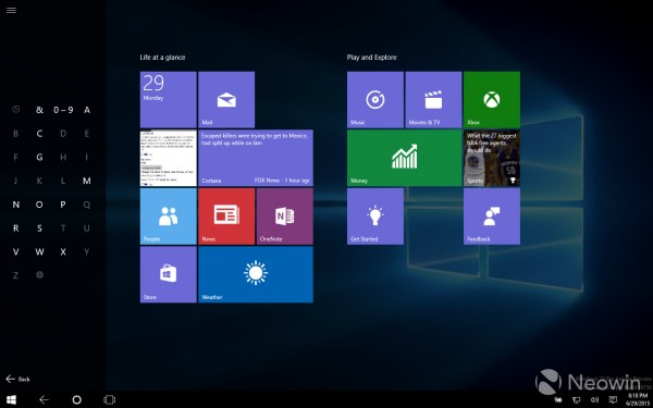 Windows 10 Build 10154上手操作截图欣赏