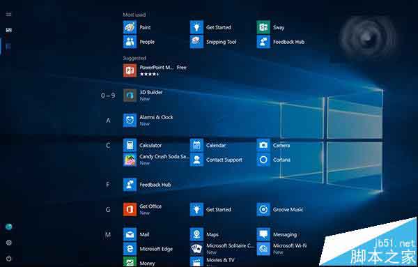 Win10一周年更新全新开始菜单高清截图 平板模式更好用