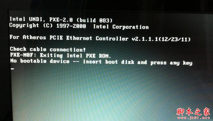 win7系统电脑开机出现No bootable device的原因及多种解决方法