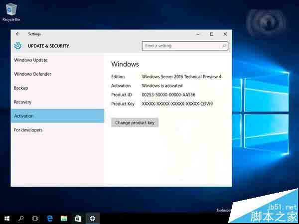 Win10 RS1分支Windows Server 2016 TP4 14267界面曝光