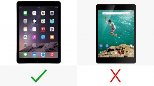 平板入手哪家强？ 苹果iPad Air 2和HTC Nexus 9的性价比分析