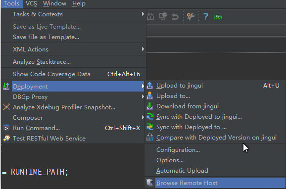 webstorm/phpstorm配置连接ftp快速进行文件比较(上传下载/同步)操作