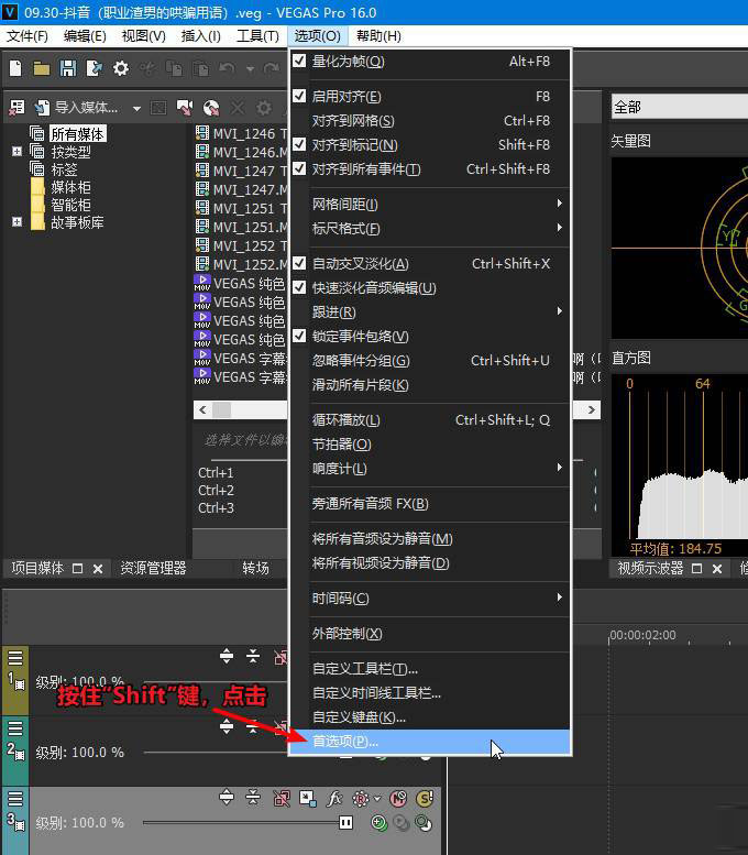 如何修改vegas pro自动保存频率？