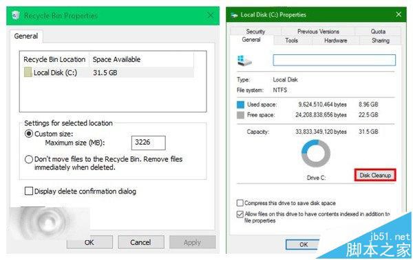 Win10怎么显示磁盘清理功能?