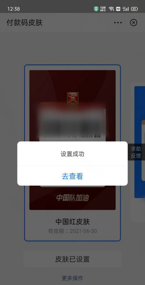 支付宝付款码怎么换皮肤? 支付宝中国红付款码皮肤的获取方法
