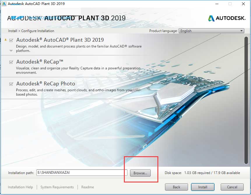 AutoCAD Plant 3D 2019怎么破解?Autodesk AutoCAD Plant 3D 2019破解安装图文教程