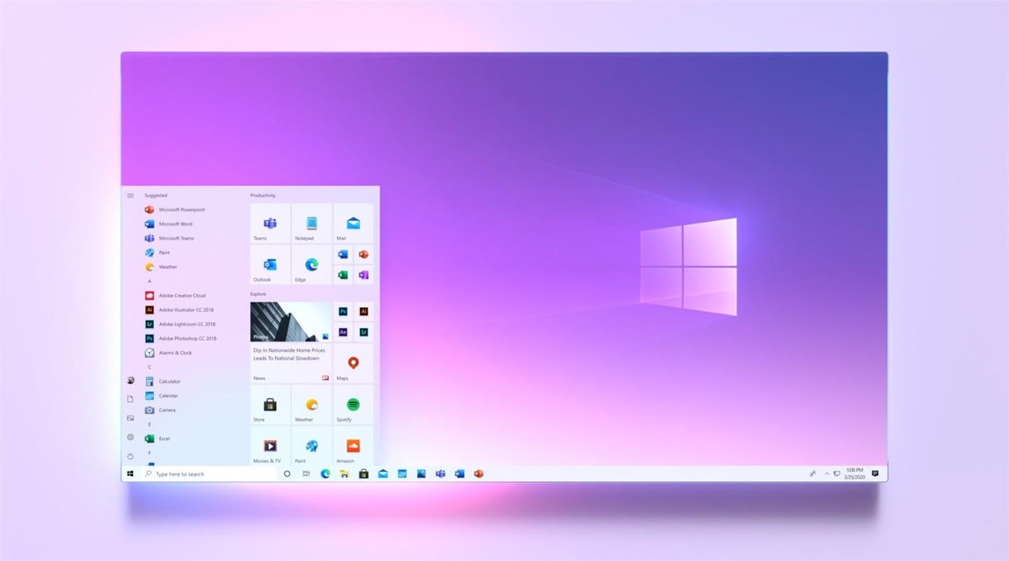 Windows 10的全新开始菜单图像现身 更简洁时尚