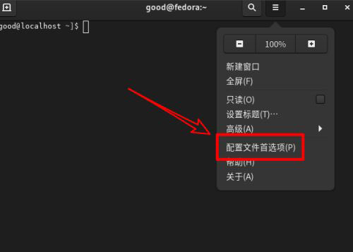Fedora系统怎么设置打开新终端时默认打开新标签页?