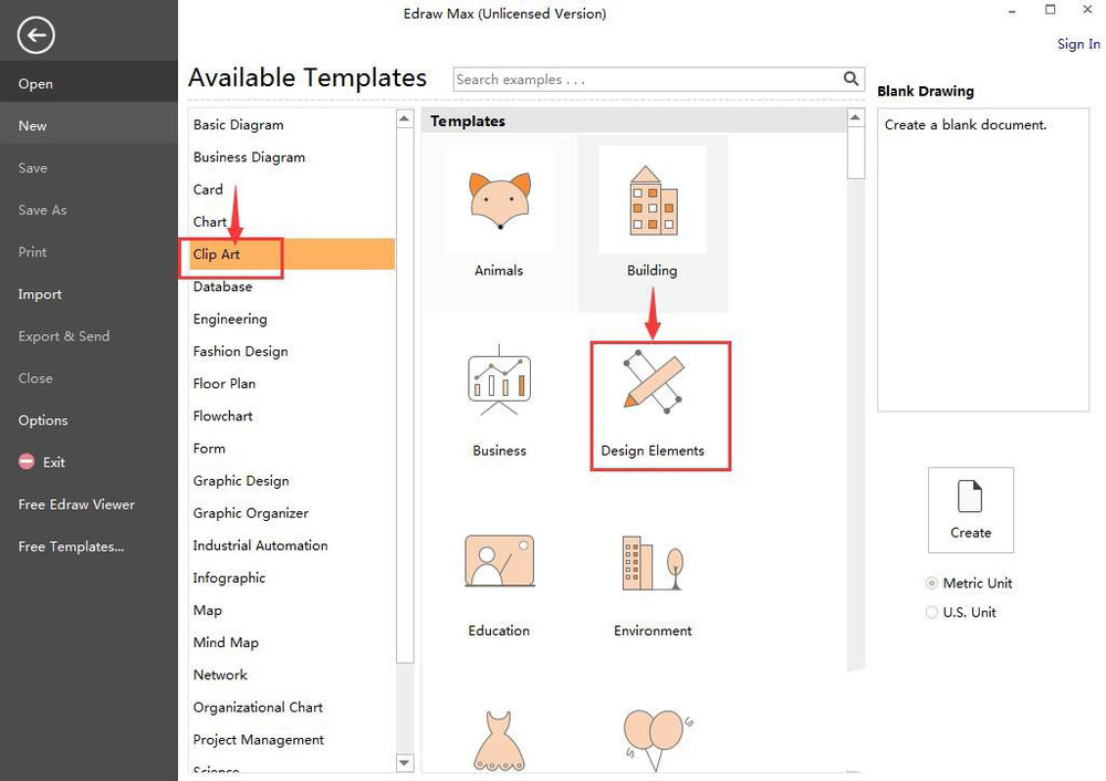 Edraw Max亿图图示怎么创建绿色花边心?