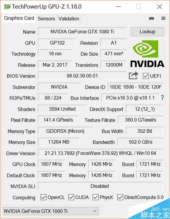 映众GTX 1080Ti冰龙超级版全面图解评测和显卡天梯图