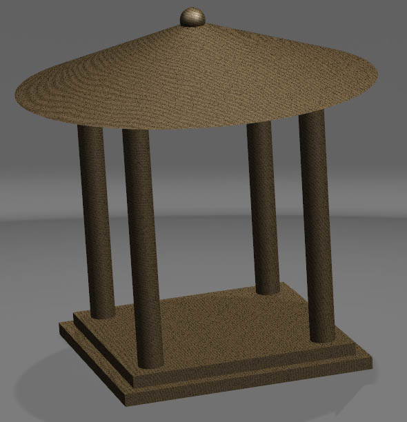 UG10.0怎么建模凉亭? ug创建亭子模型的教程