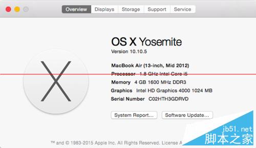 MacBook型号、内存、序列号怎么查找 查找方法介绍