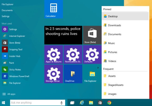Win10最新发现是什么？开始菜单跳转列表教程