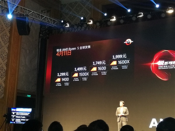 1299元AMD Ryzen 5 1400抢先游戏评测：对比酷睿7代i5/奔腾