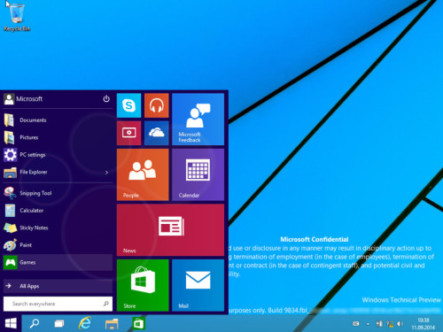 Windows9界面预览图欣赏 Windows9预计10月初发布