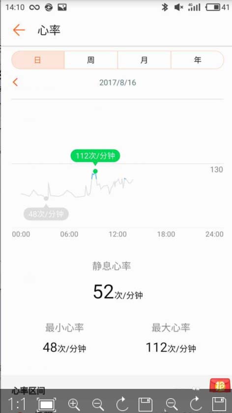 荣耀手环3怎么查看全天心率曲线图?