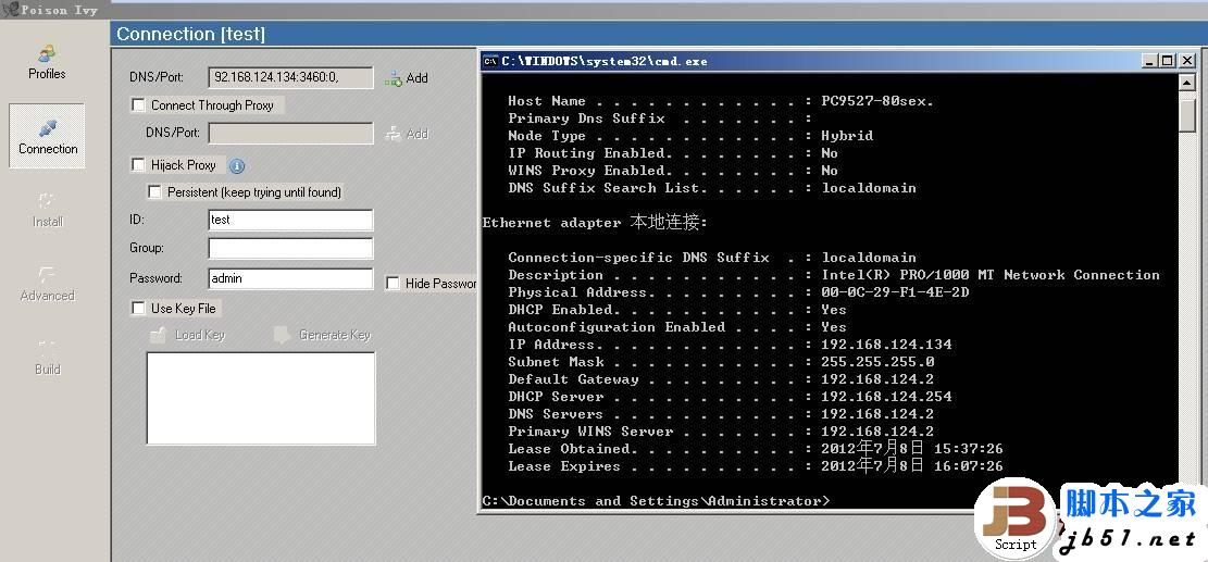 PoisonIvy Rat 远程溢出实战