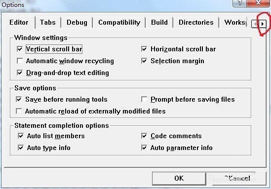 VC6.0代码字体大小怎么调节?