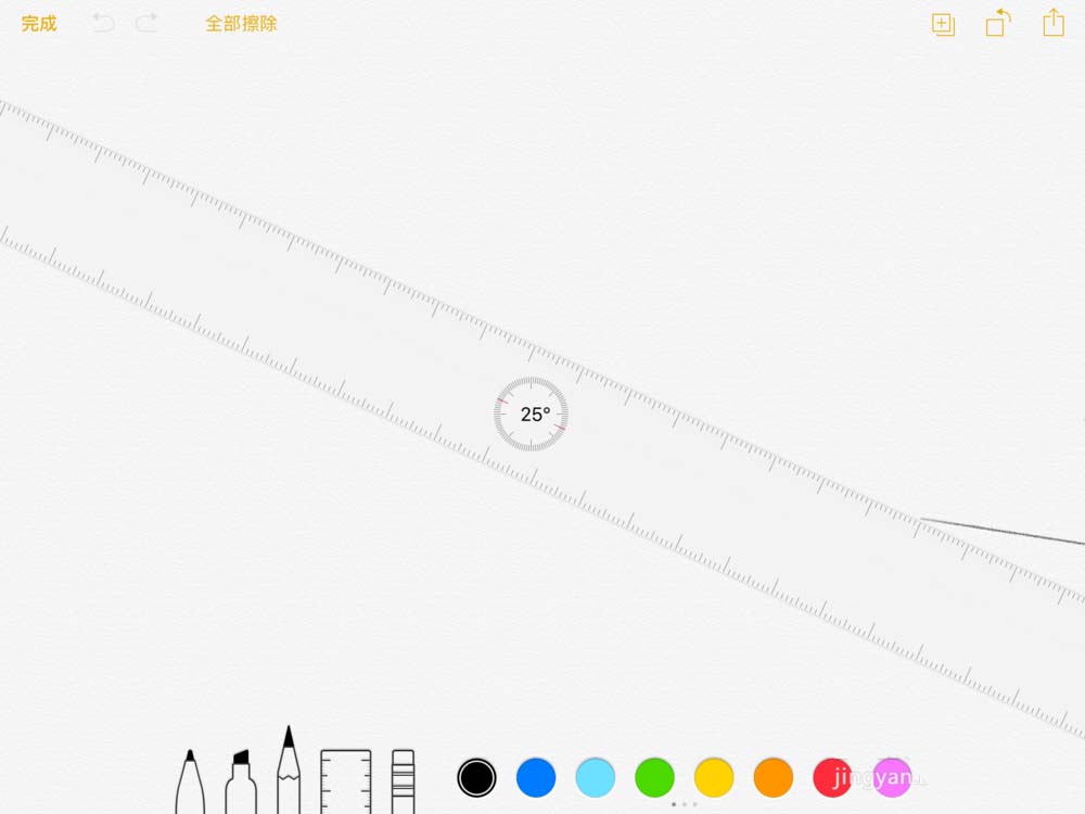 iPad自带的备忘录怎么绘制几何图形?