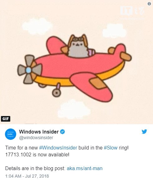 Win10 RS5慢速预览版17713.1002今日推送