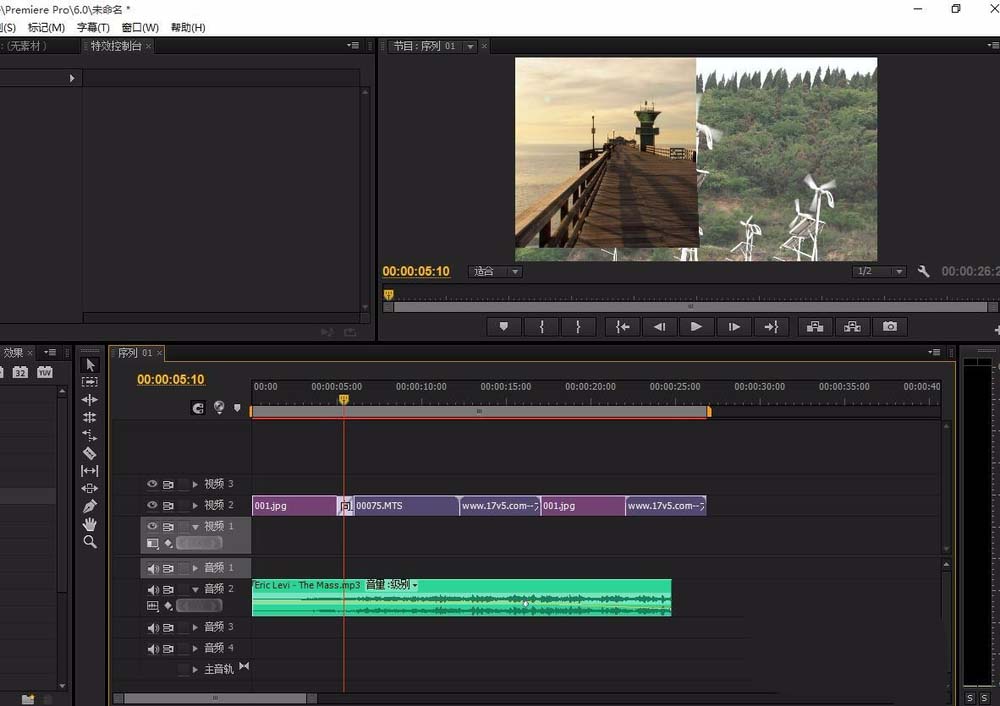 premiere视频编辑v1轨道怎么拷贝到v2轨道?