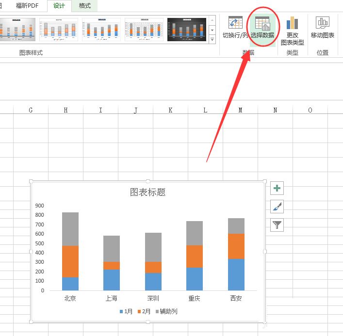 excel建立双层柱形图表的方法