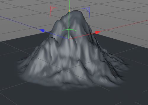 C4D怎么制作火山口效果?