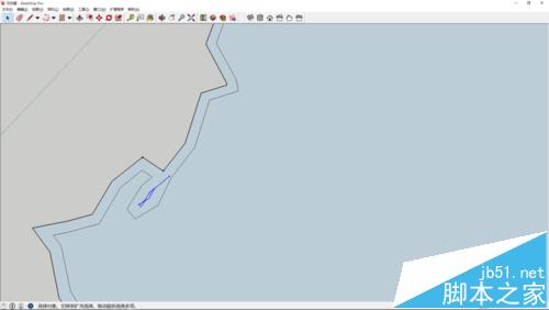 sketchup怎么在地图上制作中国地图图形的书架?
