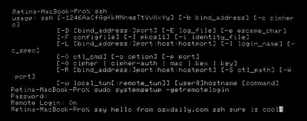 Mac如何通过终端开启/关闭SSH？Mac开启和关闭SSH新手教程