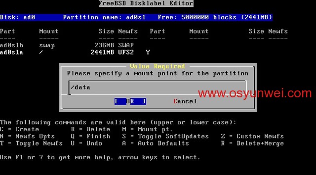 FreeBSD 8.2 安装教程图文详解