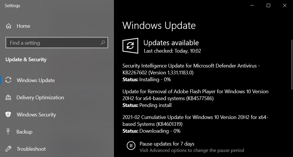 Win10版本20H2/2004更新补丁KB4577586正式推送