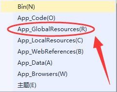 vs添加ASP.Net文件夹中各选项是什么意思?