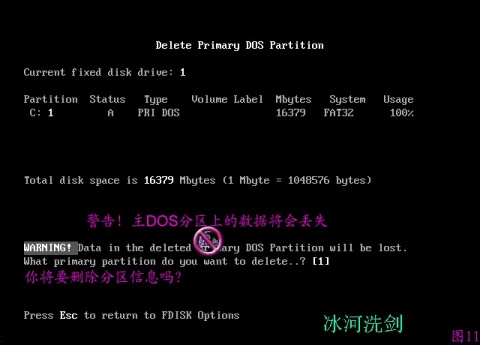 FDISK硬盘分区图解教程 图片已修复