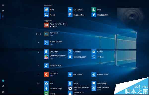 Win10一周年更新预览版14322中将迎来新版开始菜单