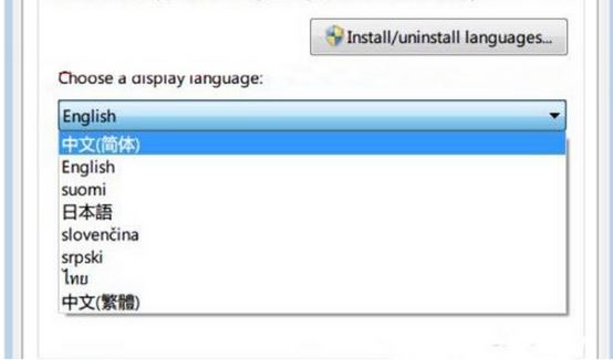 Win7系统英文版怎么改回简体中文？Win7英文版改回简体中文的方法