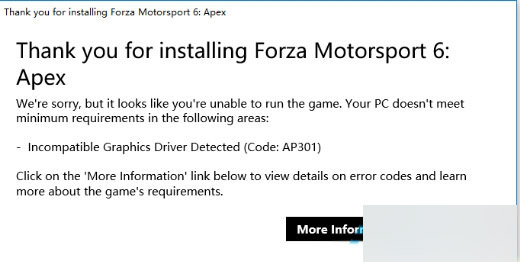 Win10系统玩极限竞速6提示Thank you for installing解决方法