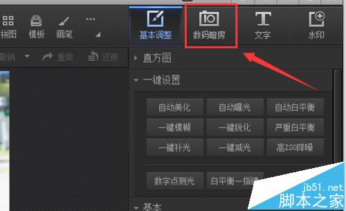 光影魔术手怎么将彩色图片处理为单色图片?