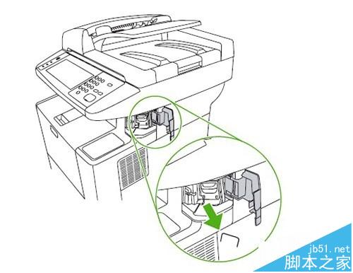 惠普hp M3027&M3035打印机订书机卡塞该怎么办?